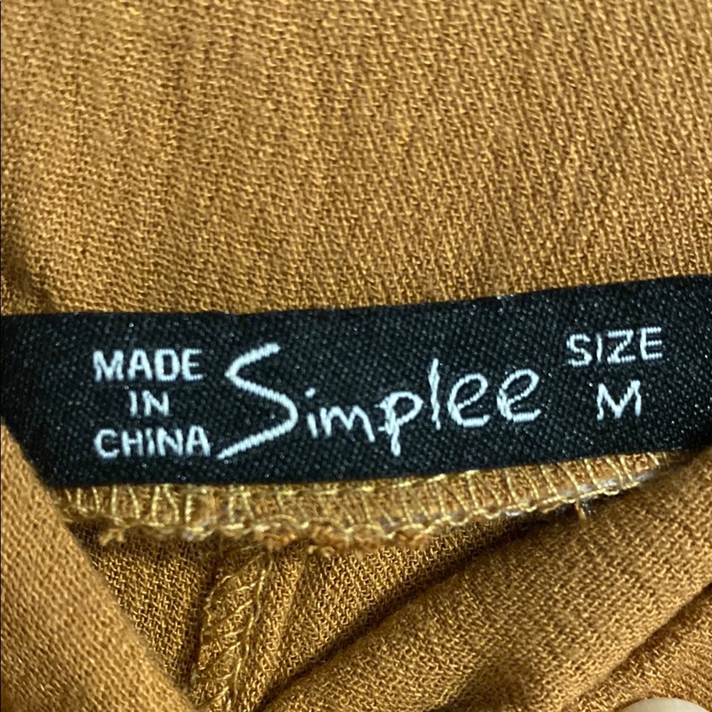 Simplee Apparel Women's Wide Leg Pants in Tan - Picture 2 of 8